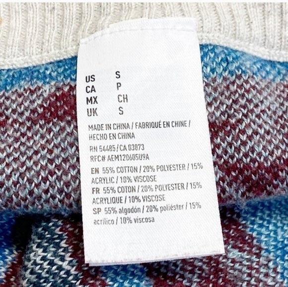 Women’s American Eagle Multicolor Sweater Leggings Knit Pants Size Small - Picture 4 of 4